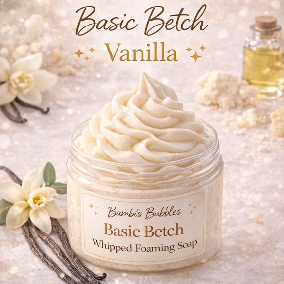 Hand Crafted Other - New! Hand Crafted Basic Betch Vanilla Whipped Foaming Soap 8oz